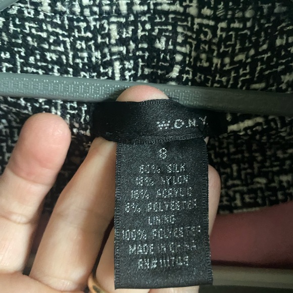 w.o.n.y. Women’s Double Breasted Boucle Coat/Jacket Size 8 - Picture 6 of 13